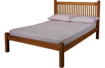 Avebury Small Double Bed Frame - Oak Stain